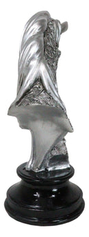 Silver Equine Mother Horse And Foal With Tooled Floral Vines Filigree Figurine