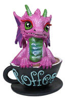 Ruth Thompson Artisan Coffee with Andi Drake Wyrmling Dragon In Cup Figurine