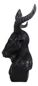 Solve Et Coagula Pentagram Evil Eye Satan Sabbatic Goat Idol Baphomet Figurine - Ebros Gift