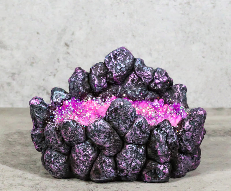 Faux Geode Crystals Rock Magic Wands Holder Stand Prop Accessory Decor