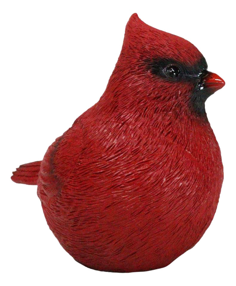 Faux Taxidermy Realistic Northern Male Red Cardinal Bird On Perch Figurine - Ebros Gift