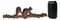 Rustic Cast Iron Playful Squirrel Perching On Tree Branch 4-Peg Wall Hooks Decor