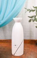 Set Of 6 Porcelain Yukino Hana Snow Flower Japanese Wine Sake Tokkuri Flasks 9oz