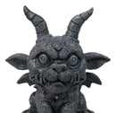 Gothic Agamon Bulldog Horned Gargoyle Figurine 5" H Mythical Fantasy Talisman