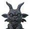 Gothic Agamon Bulldog Horned Gargoyle Figurine 5" H Mythical Fantasy Talisman