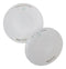 Set Of 6 Modern Yukino Hana Snowflakes Melamine Large Round Dinner Plates 11"D