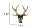 Deer Stag Antler Wall Hook Rustic Western Faux Bone Antler Single Peg Hanger