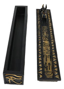 Egyptian God Of The Dead Anubis Jackal Dog Incense Burner And Storage Box Holder