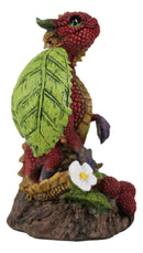 Ebros Colorful Garden Fruits and Berries Green Thumb Berry Raspberry Dragon Statue