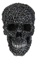 Gothic Mechanic Motor Chain Link Morphing Cranium Skull Skeleton Figurine