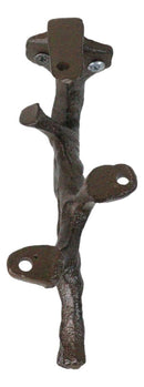 Pack of 2 Cast Iron Nature Flora Fauna Twig Branch Wall Shelf Brackets 7"H