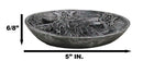 Wicca Celtic Knotwork Triple Moon Pentagram Gray Wolf Round Incense Holder