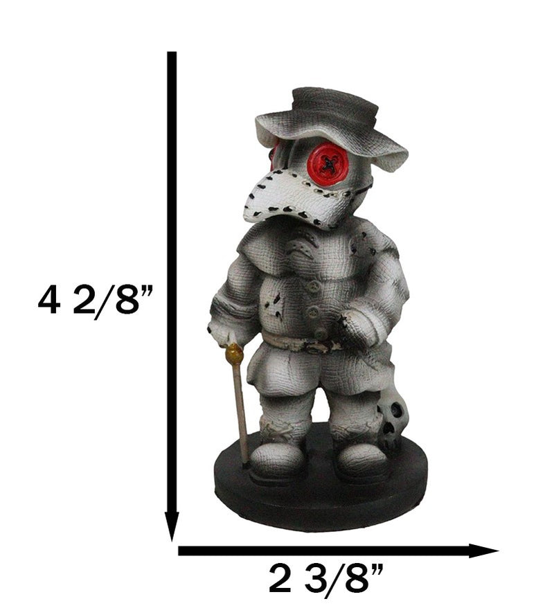 plague monsters Pinheadz Monster Doctor Plague With Voodoo Stitches Skull Death Figuri– Ebros Gift