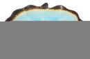 Pack Of 6 Blue Sky Aozora Kannyu Ceramic Leaf Shaped Deep Appetizer Salad Plates