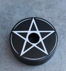 Set Of 6 Occult Wicca Witchcraft Pentagram Star Circle Spell Candle Holders 2"D