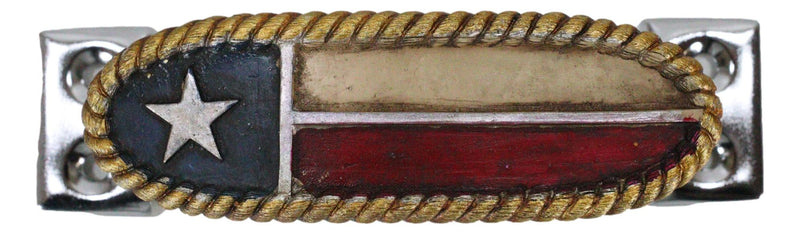 Set Of 2 Western Texas Lone Star Flag Drawer Cabinet Door Bar Pull Knobs Accent