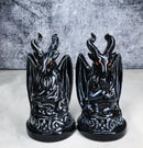 Metaphysical Realm Spirit Sabbatic Goat Baphomet Ceramic Salt Pepper Shakers Set