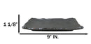 Pack Of 5 Black Tetsu Kesho Ceramic Collection Rectangular Wavy Sushi Plates