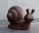 Whimsical Rustic Western Farmhouse Cast Iron Cottage Mollusca Snail Figurine