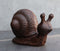Whimsical Rustic Western Farmhouse Cast Iron Cottage Mollusca Snail Figurine