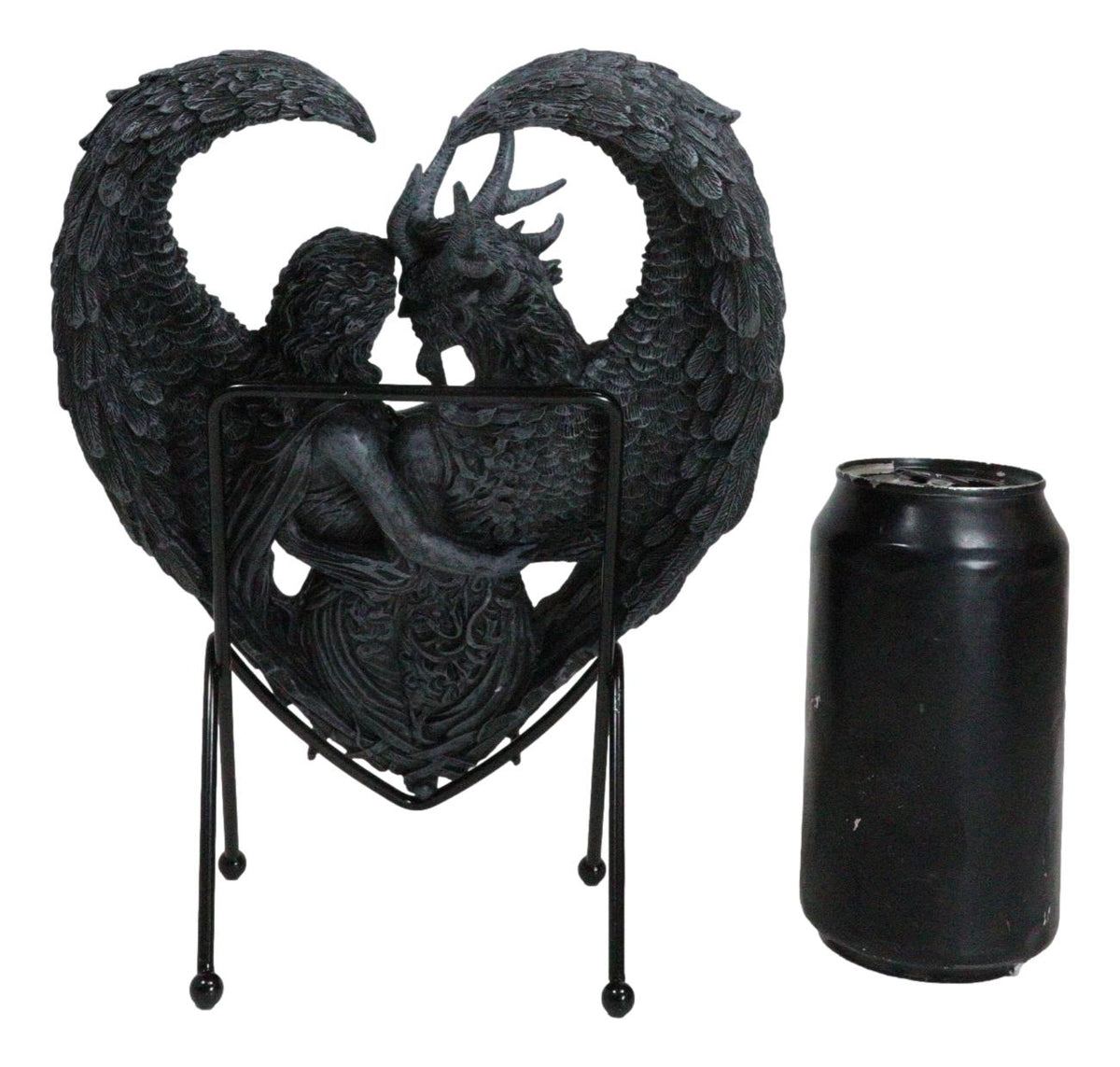 Solemn Vow Innocence Demon And Lilith Dark Angel Heart Plaque With Stand