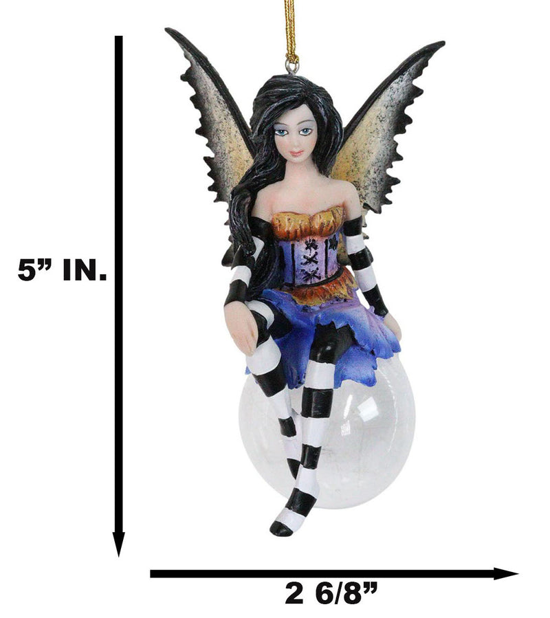 Lissette Oriental Fae Bubble Rider Fairy Ornament Amy Brown Holiday Collection