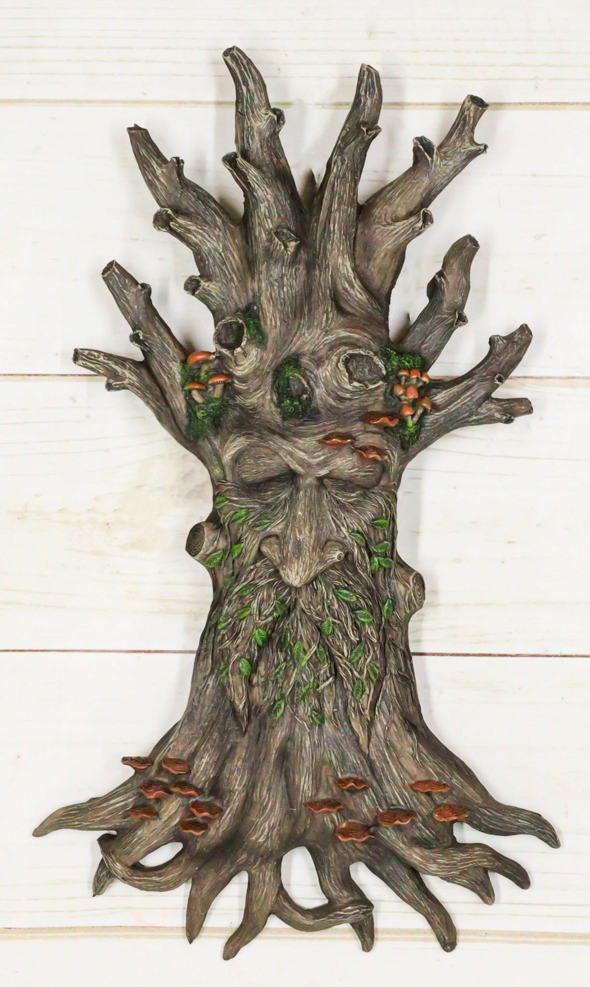 Wiccan Celtic Tree Ent Greenman Tree Man With Bracket Fungi Wall Decor Plaque