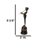 Greek God of The Forest Shepherds and Nature Pan of Rohallion W/ Flutes Figurine