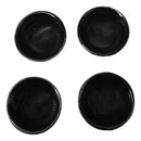 Navy Blue Textured Japanese Tetsubin Style Cast Iron Mini Tea Cups Set of 4