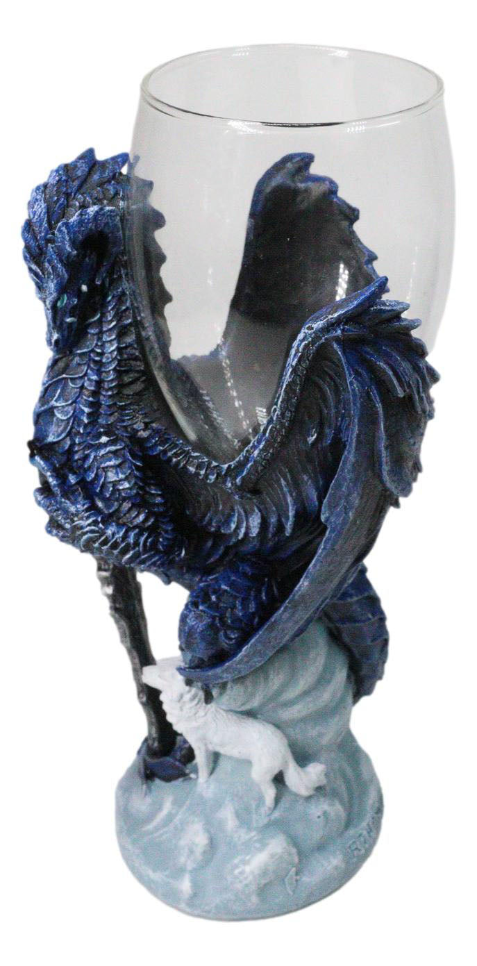 Ruth Thompson Elemental Dragon Alpha Blade Sword Glass Wine Goblet Chalice Cup