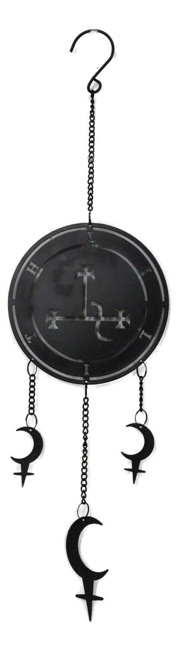 Dark Wicca Occultism Seal of Lilith Moon Sigil Spiral Wall Hanging Decoration