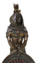 Ebros Standing Isis Statue Egyptian Goddess Bronze Finish Figurine