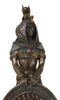 Ebros Standing Isis Statue Egyptian Goddess Bronze Finish Figurine