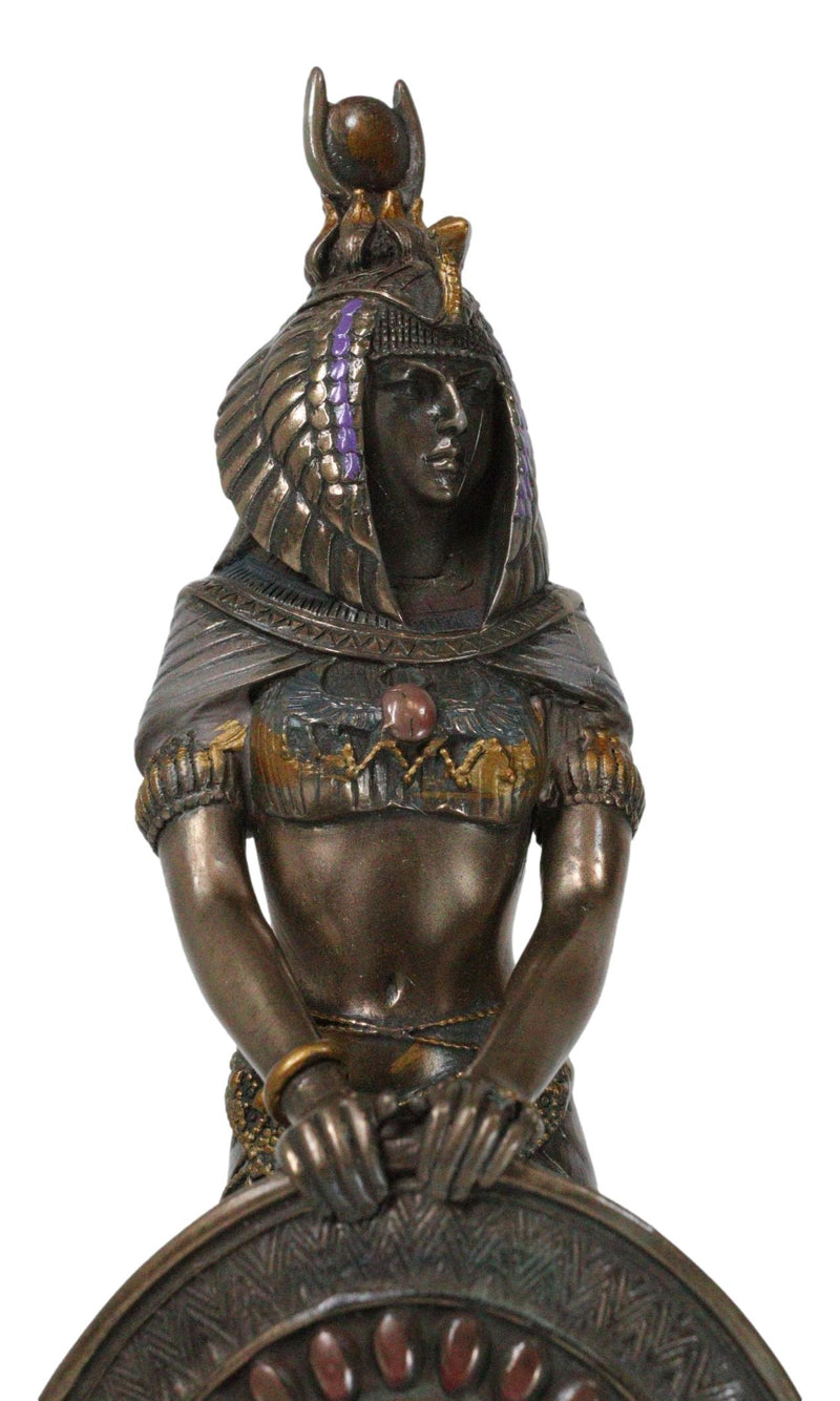 Ebros Standing Isis Statue Egyptian Goddess Bronze Finish Figurine