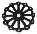 Floral Wheel 12 Spokes Traditional Cast Iron Metal Tetsubin Teapot Trivet Stand