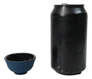 Navy Blue Textured Japanese Tetsubin Style Cast Iron Mini Tea Cups Set of 4