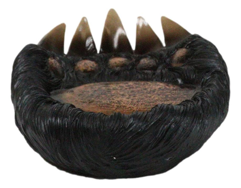 Rustic Western Long Claws Bear Paw Jewelry Trinket Keys Tray Dish Plate Figurine
