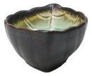 Pack Of 6 Green Midori Kannyu Ceramic Leaf Shaped Sauce Condiment Dishes 2oz