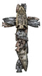 Tribal Indian Faux Arrowhead Stones Lamb of God Good Shepherd Wall Cross Plaque
