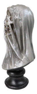 Gothic Macabre Memento Veil Lacroix Skeleton Veiled Bride Bust Lady Figurine 8" H