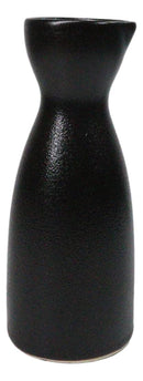 Pack Of 6 Porcelain Kokuyo Black Japanese Wine Sake Tokkuri Carafe Flasks
