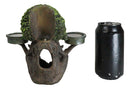 Forest God Greenman Tree Ent Backflow Incense Burner And Candleholders Figurine