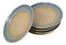 Pack Of 5 Blue River Ao Nagashi Collection Porcelain Round Dinner Plates 8.75" D