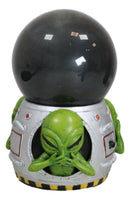 UFO Spaceship Green Roswell Aliens See Hear Speak No Evil Sandstorm Ball Decor