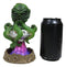 Cthulhu UFO Alien On Spaceship Saucer Moon Crater Backflow Incense Cone Burner