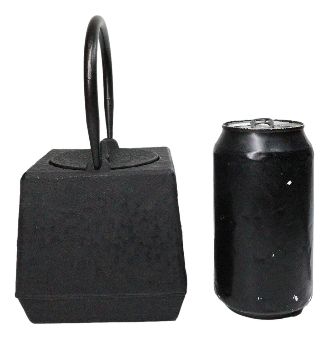 Black Traditional Square Tetsubin Medium Cast Iron Teapot 28oz Tea Pot W/ Handle