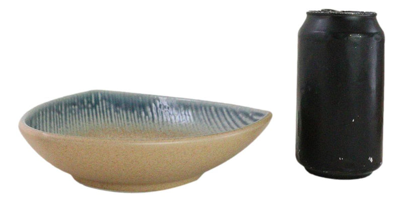 Set Of 5 Blue River Ao Nagashi Appetizer Salad Triangular Deep Serving Plates