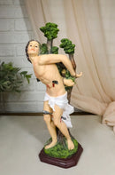 Christian Martyr Roman Soldier Saint Sebastian Pierced By Arrows Figurine 12"H