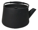 Black Modern Straight Edge Design Tetsubin Larger Cast Iron Teapot 33oz