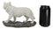 Woodlands Winter Hunter Tundra Snow White Albino Wolf On The Prowl Figurine